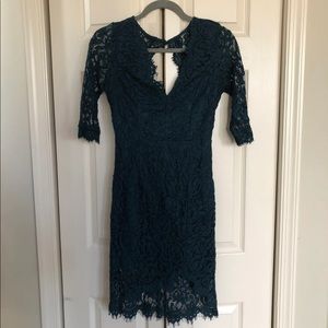 Green Lace Dress, Size S